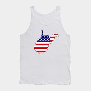 USA Flag West Virginia Tank Top